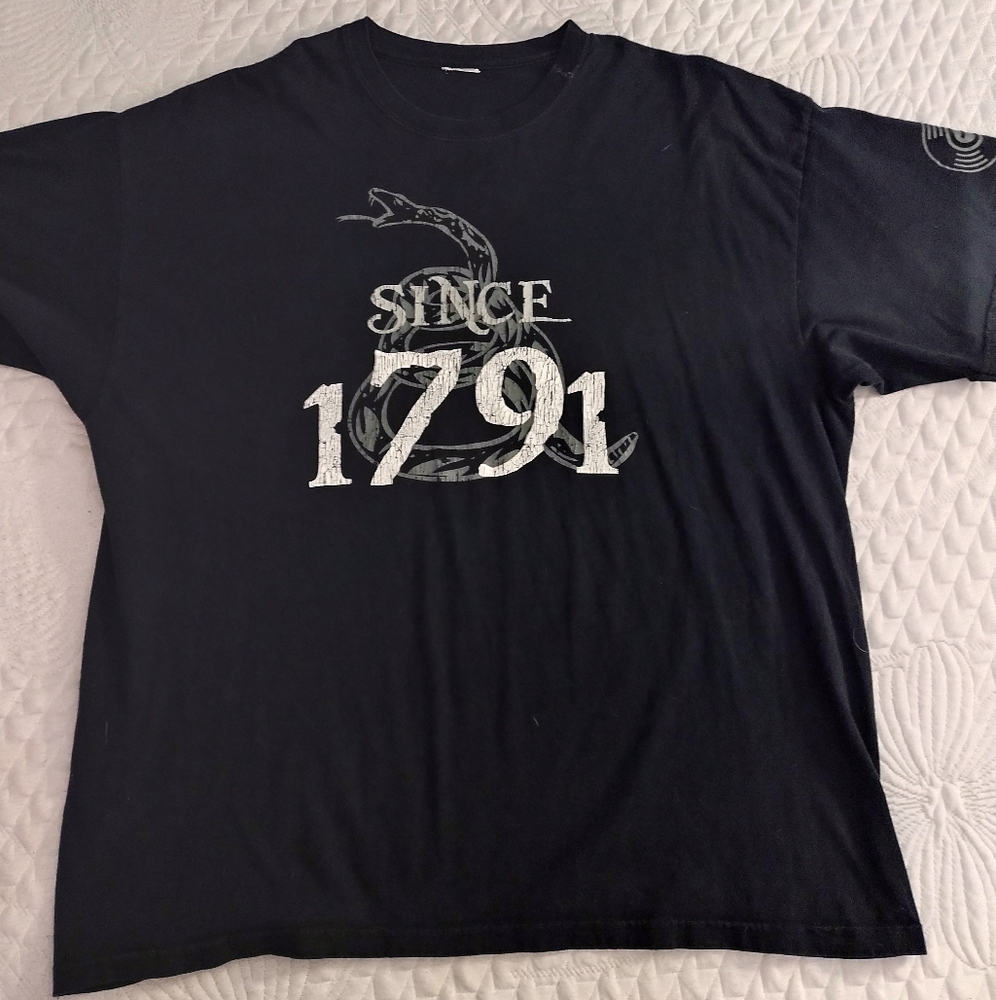 Men's Dark Blue 'Semper Fi' Graphic Short Sleeve Tee Size XL